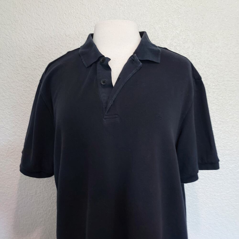 Rag & Bone Navy Blue Classic Cotton Polo Size XL